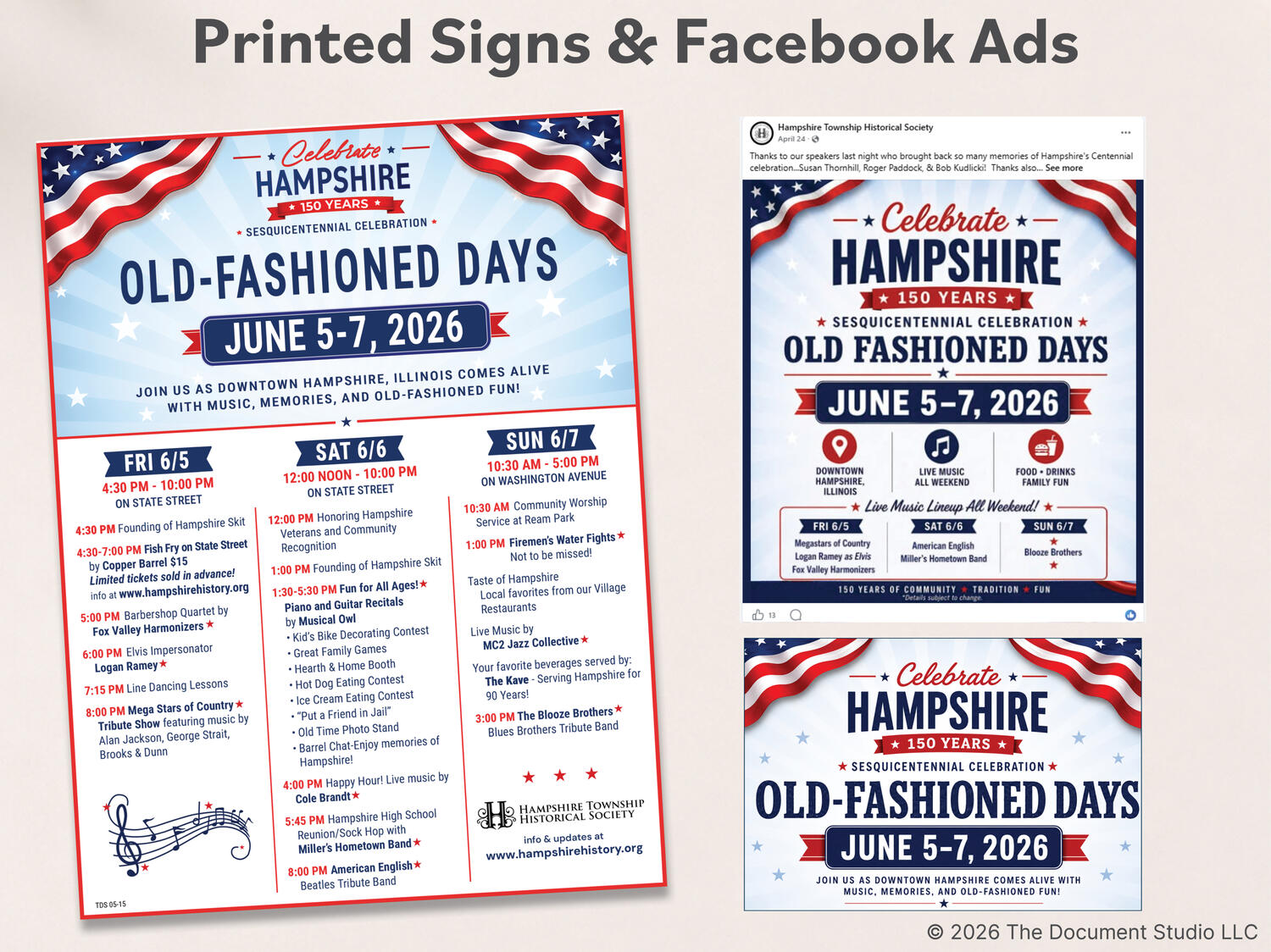 Event campaign pieces with original branding designed by The Document Studio Event campaign pieces with original branding designed by The Document Studio.